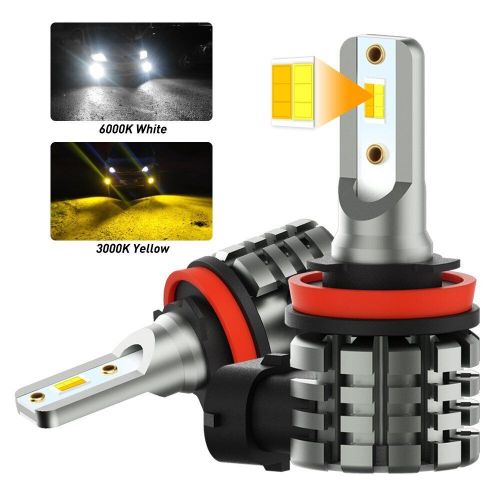 AUXITO H11 H16 H9 Dual Color LED Fog Light Driving Bulbs Switchback Amber White, US $23.99, image 7