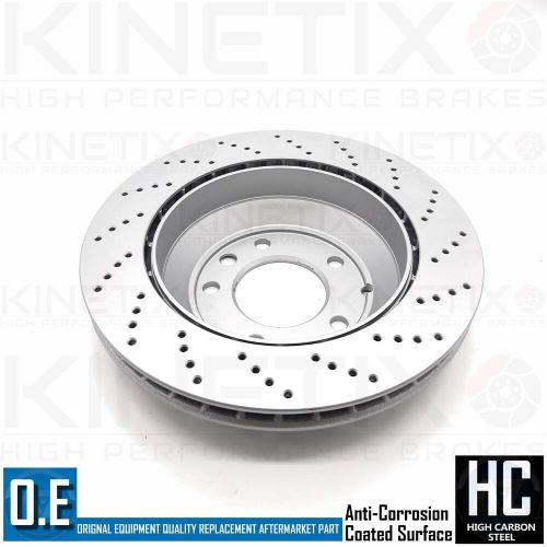 FOR PORSCHE CAYENNE VW TOUAREG CROSS DRILLED FRONT REAR BRAKE DISCS 360mm 330mm, US $, image 7