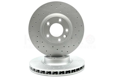 FOR PORSCHE CAYENNE VW TOUAREG CROSS DRILLED FRONT REAR BRAKE DISCS 360mm 330mm, US $, image 11