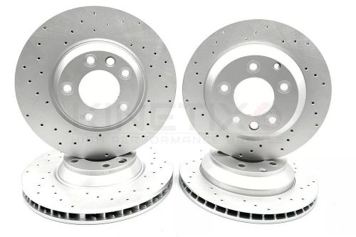 FOR PORSCHE CAYENNE VW TOUAREG CROSS DRILLED FRONT REAR BRAKE DISCS 360mm 330mm, US $, image 16