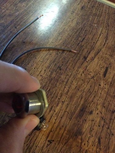 OLD VTG RED LOW “” OIL “” PRESSURE WARNING INDICATOR DASH PANEL LIGHT FIRE TRUCK, US $24.95, image 2