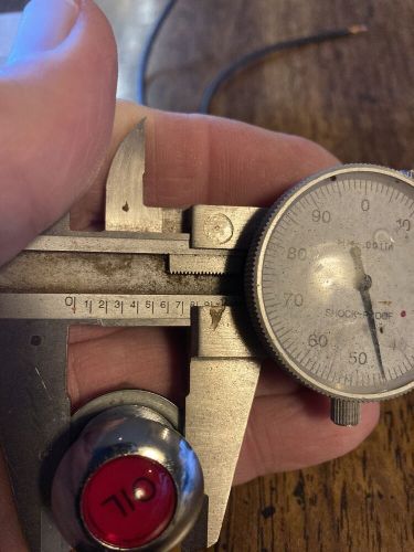 OLD VTG RED LOW “” OIL “” PRESSURE WARNING INDICATOR DASH PANEL LIGHT FIRE TRUCK, US $24.95, image 4