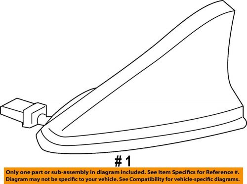 Hyundai oem 15-16 genesis-antenna 96210b1400yb6