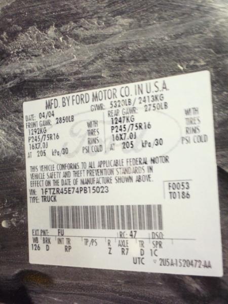 04 05 06 FORD RANGER AUTOMATIC TRANSMISSION 5R55E 6-245 4.0L 4X4, US $640.00, image 12