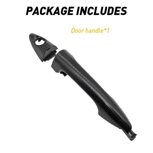 Exterior door handle front right passenger black for 2012-2017 hyundai accent