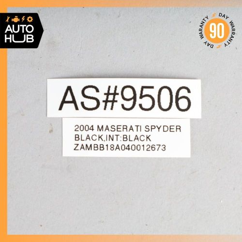 02-07 Maserati Spyder 4200 M138 GT Interior Rear View Mirror Black OEM, US $305.00, image 7