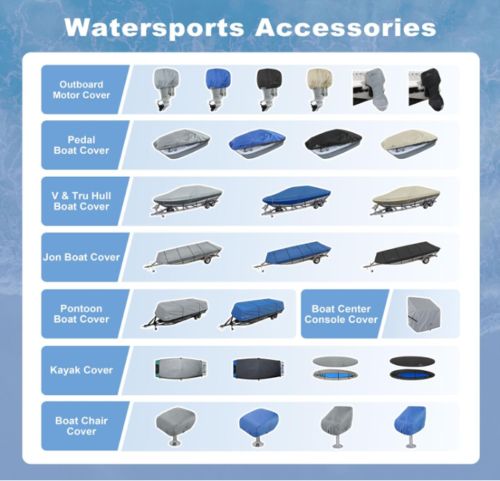 Waterproof Heavy Duty Pedal Boat Cover Paddle Boats Outdoor Protection Blue, US $49.99, image 6