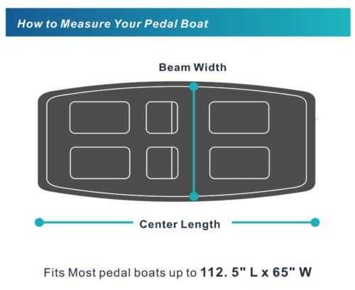 Waterproof Heavy Duty Pedal Boat Cover Paddle Boats Outdoor Protection Blue, US $49.99, image 7