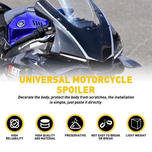 For Honda Motorcycle Winglets Air Deflector Wing Kit Spoiler ABS Gloss Black New, US $14.99, image 2