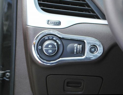 For Jeep Cherokee 2014-2020 Chrome Silver Headlight Lamp Switch Panel Cover Trim, US $25.74, image 3