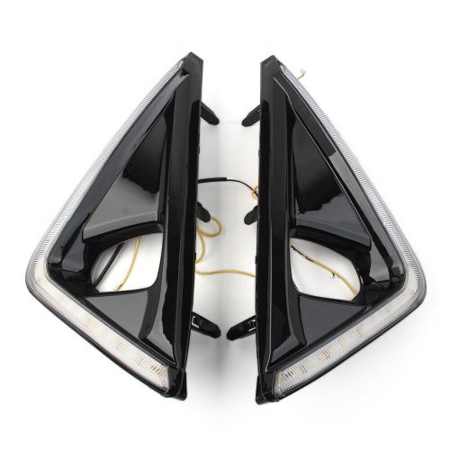 Daytime running light drl with yellow turn signal light for toyota alphard 18-19