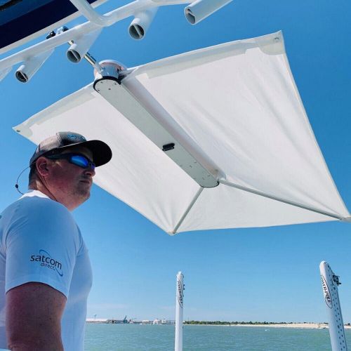 TACO Marine ShadeFin w/White Fabric&Case Portable Boat Shade UPF 50+Protection, US $1,171.24, image 2