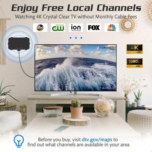 2024 Indoor TV Antenna - Amplified HDTV with Signal Booster, 360° Reception, US $16.99, image 2