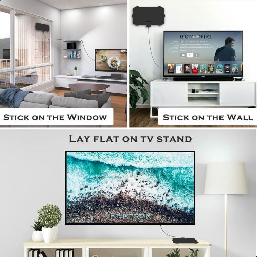 2024 Indoor TV Antenna - Amplified HDTV with Signal Booster, 360° Reception, US $16.99, image 4