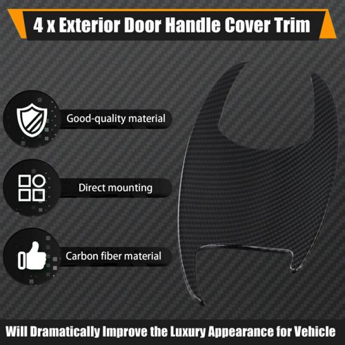 Car Exterior Door Handle Cover and Bowl Trim, Protection in Carbon Fiber3733-, US $, image 5