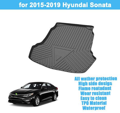 Cargo Trunk Liner Floor Cover Waterproof Mat fit for Hyundai Sonata 2015-2019, US $42.39, image 10