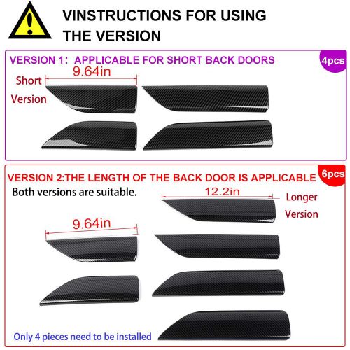 2/4/6pcs Door Armrest Panel Side Trim Cover For Chevy Silverado GMC-SIERRA 19+, US $16.00, image 17