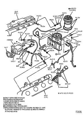 F81z9b273bn pipe assy fuel return 02 03 e450