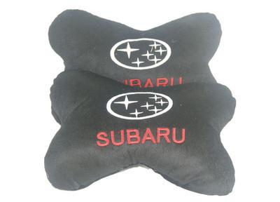 2pcs of subaru plush soft seat head neck rest pillow cushion pads legacy impreza