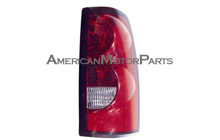 Passenger replacement tail light w/ dark trim 04-07 chevy silverado fleetside