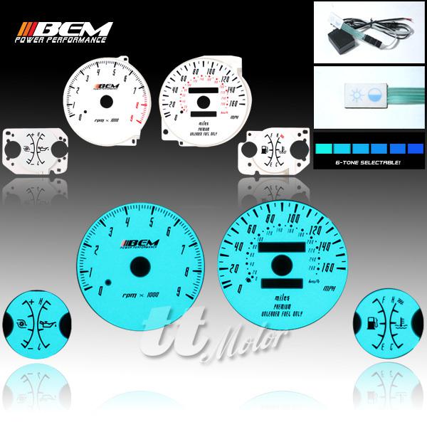 Save 95-99 mitsubishi eclipse indiglo glow gauge 96 97 turbo