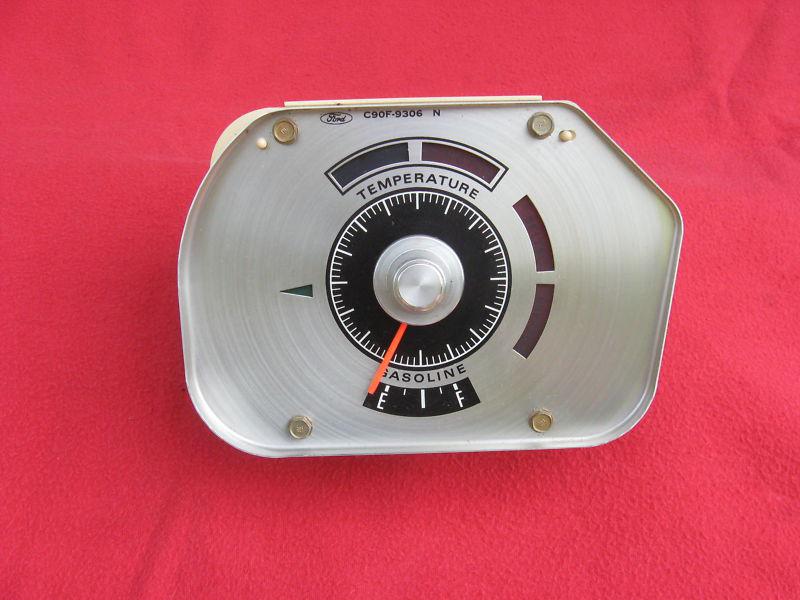 1969 ford  fairlane/torino/ranchero/gt gasoline gauge & temperature indicator