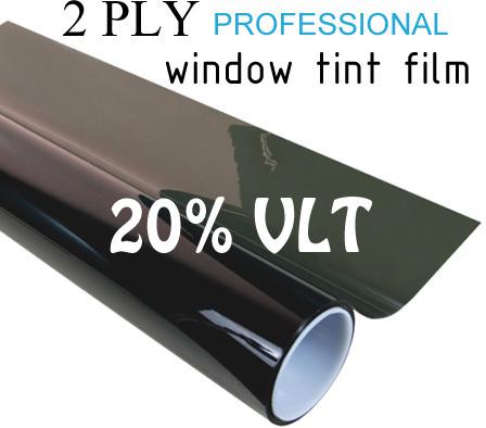 Custom 20% vlt black car window tint film pro dyed  uv protection
