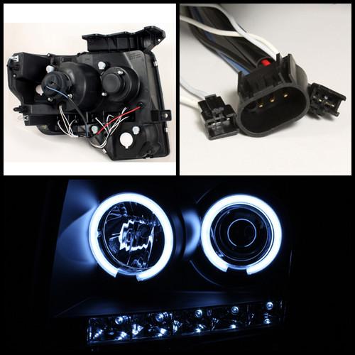 8K Slim Ballast Xenon Hid+ Ford F150 Halo Led Projector Headlights Combo Set, US $197.99, image 2