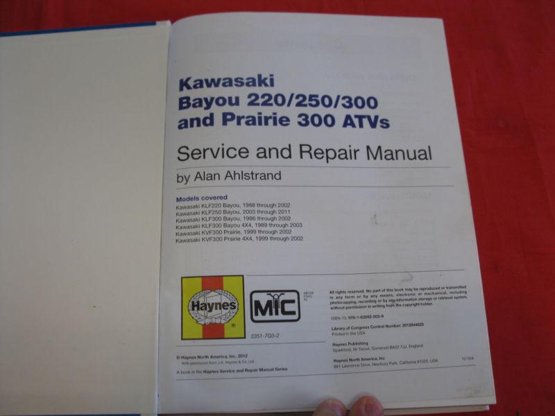 Haynes Service & Repair Manual Kawasaki, US $21.00, image 2