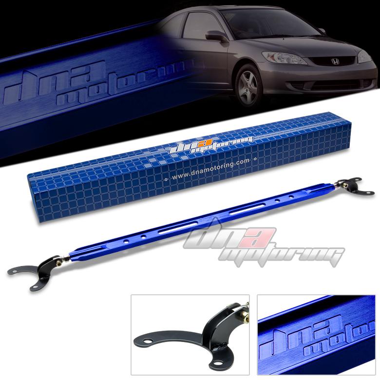 01-05 honda civic dx/lx em/rsx dna blue 40mm aluminum rear upper strut bar/brace