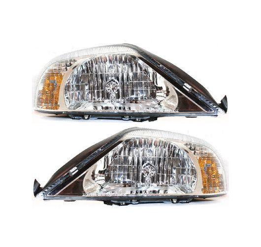 00-05 mercury sable headlights headlamps left lh & right rh pair set