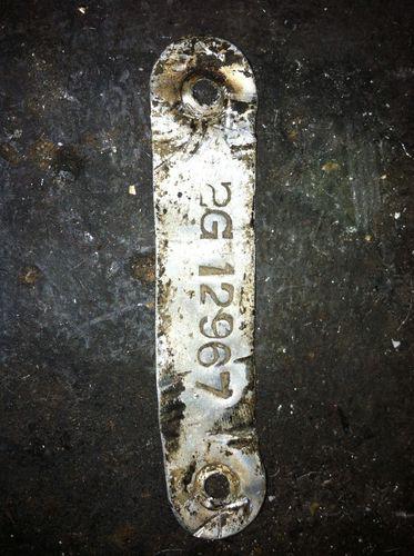 Nash metropolitan 1200 b engine plate