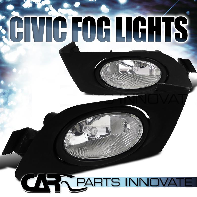 Purchase HONDA 0103 CIVIC 2/4DR CLEAR FOG DRIVING LIGHTS KIT+SWITCH in