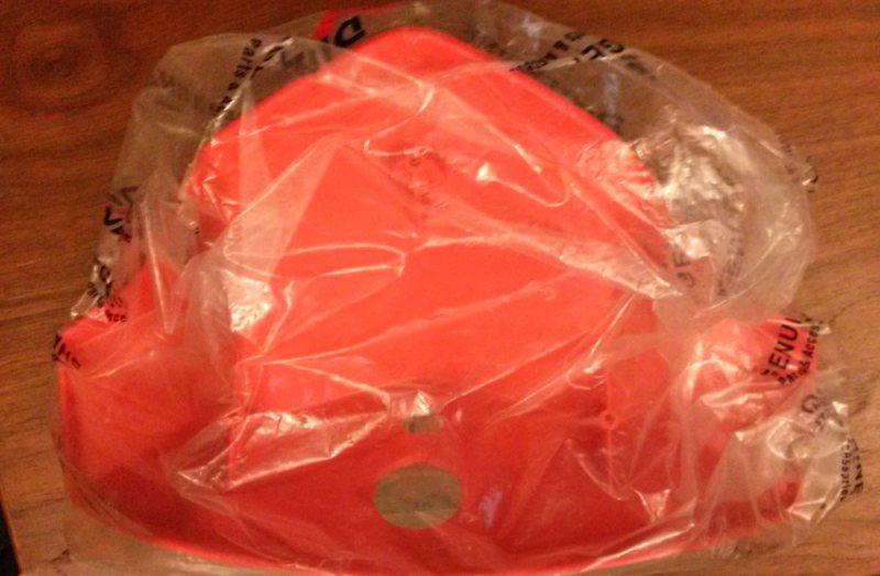 Dinli cover handlebar plastic RED trim Helix DL-600 quad 90 70 50 decal fender, US $18.00, image 3