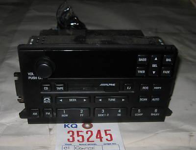 Lincoln 99-02 continental am/fm/cassette player/radio 1999 2000 2001 2002