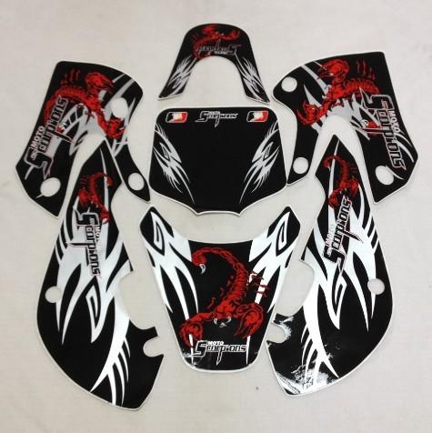 New dirt pit bike 3m graphics kawasaki klx110 klx 110 kx65 decal sticker 14