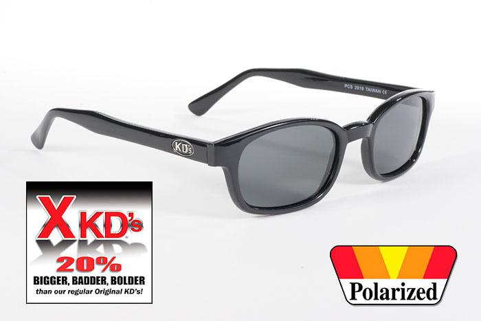 **new** x-kd's sunglasses, polarized lens, 1019, biker shades, 20% larger 