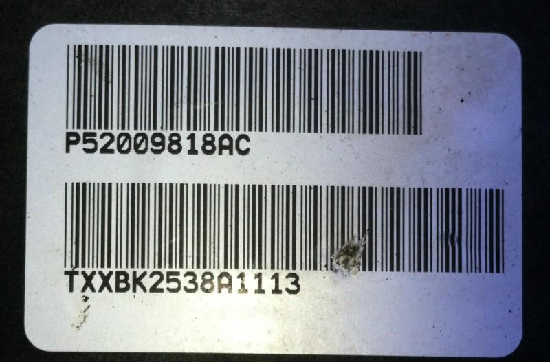 Dakota rear wheel abs control module 99 52009818ac