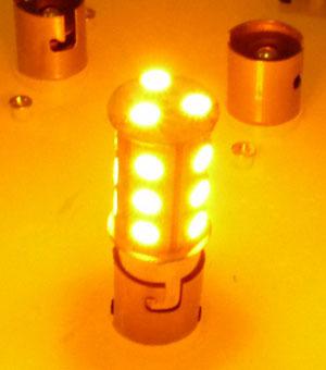 GP Thunder 2pcs 1156 1129 1093 1073 BA15S 1159 SMD 18-LED Light Bulbs Amber!!!-=, US $9.99, image 1