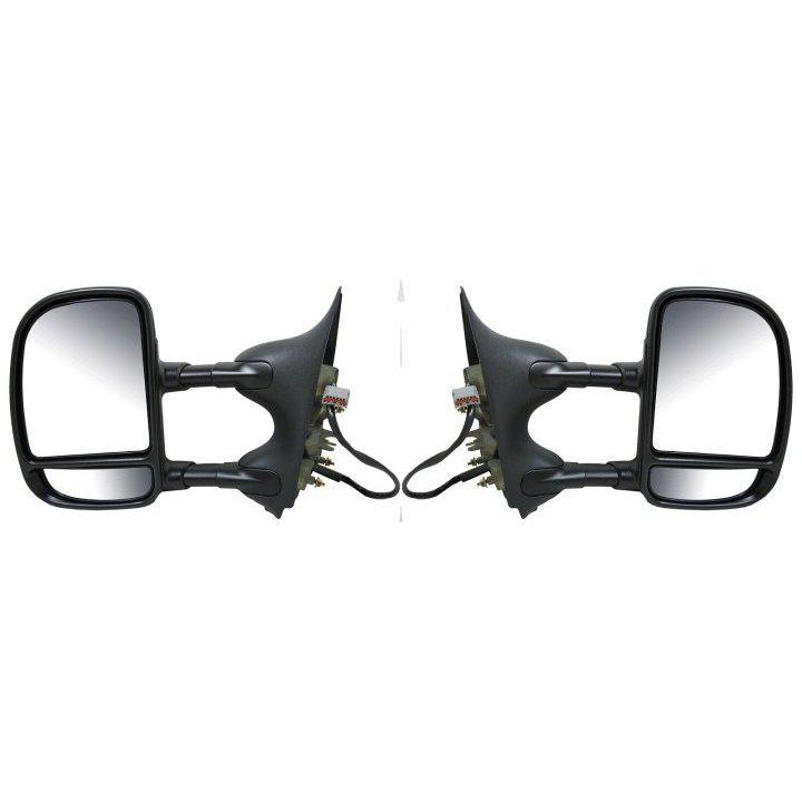 Telescopic power heated side view door mirror assembly pair set driver passenger