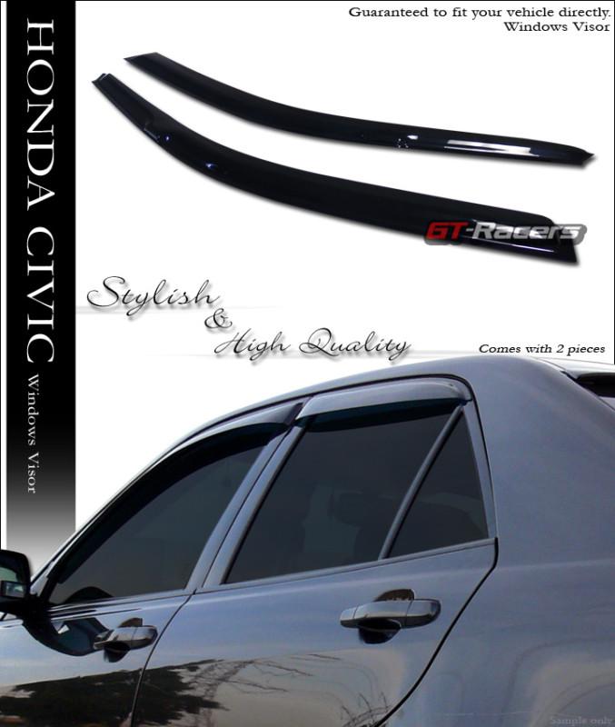 Sun/rain/wind guard shade deflector window visors 2ps 1996-2000 civic 2d/3dr ek9