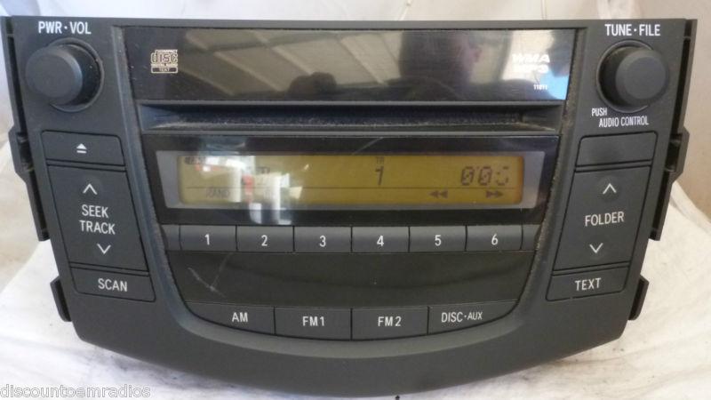 06-11 toyota rav4 radio cd mp3 player 11811 86120-42160 *  bf