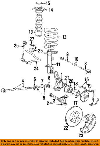 Toyota oem 8954617010 rear abs wheel sensor/abs wheel speed sensor
