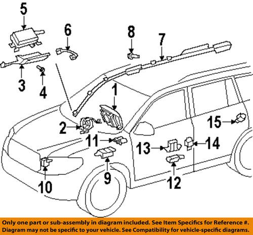 Toyota oem 6218048030 air bag module-head air bag