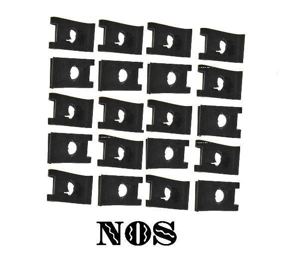 Nos #10  steel sheet metal screw "j" nuts clips (set of 20)