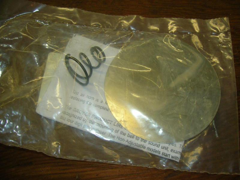 Vintage grover 1522 air horn repair kit plate & spring kenworth peterbilt 