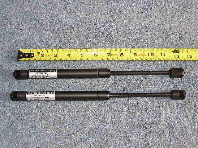 2ea rv 11.9" 150# gas shock damper spring lift strut support prop tube arm 150lb