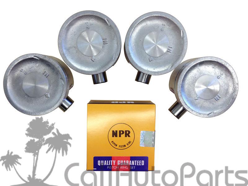 01-05 honda civic 1.7 d17a1 sohc complete pistons & rings set  npr plm model