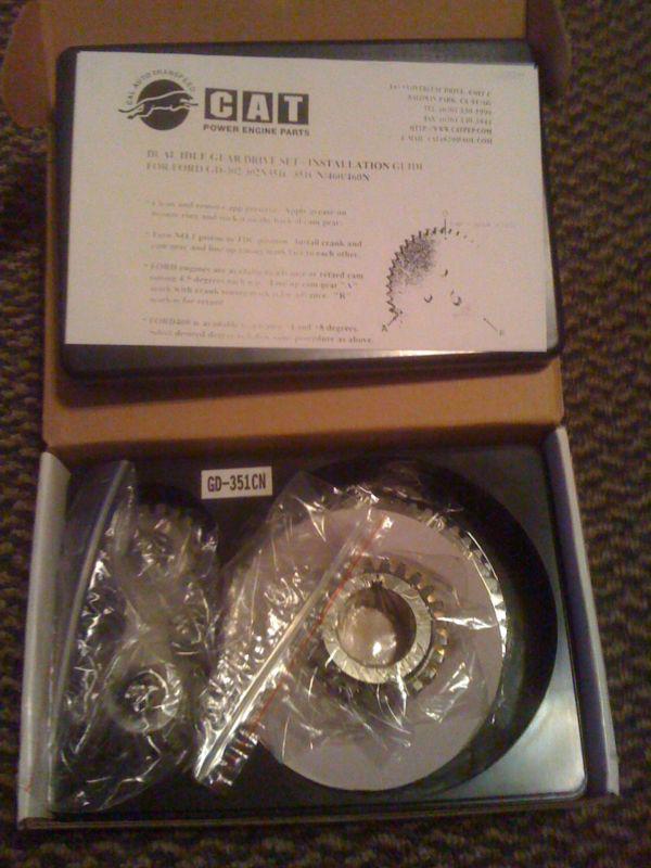 Cat dual idler gear drive noisy 351c ford cleveland engines motors brand new