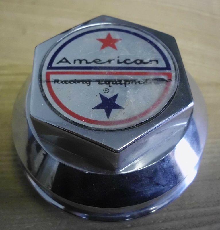 American racing chrome custom wheel center cap (1) - p/n # - 898005
